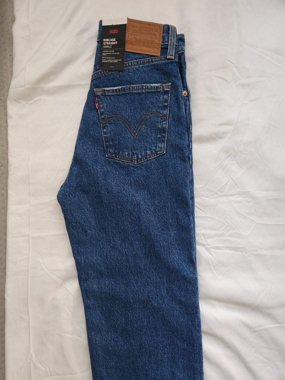 Levi's Straight-Leg Dark Blue Jeans